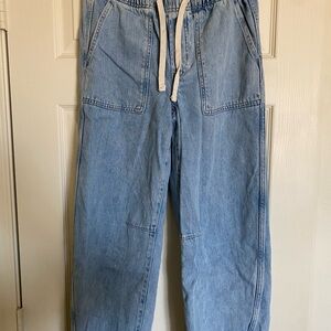 GAP Women’s drawstring barrel denim